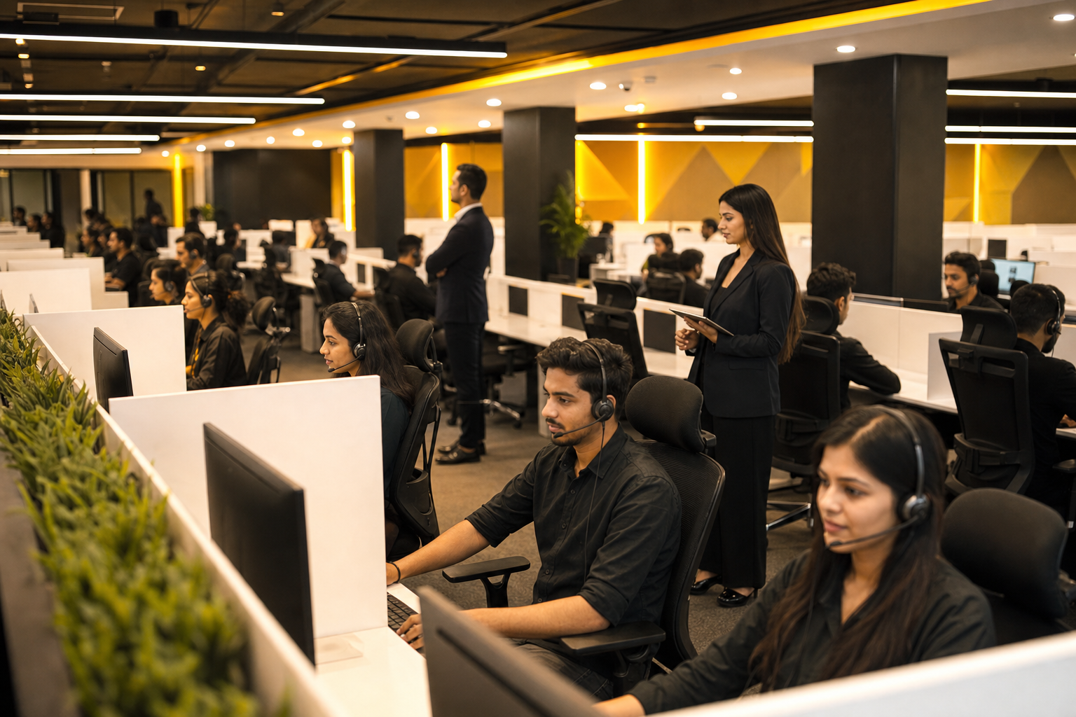 SYNEXIS BPO operations centre with professional call-centre teams